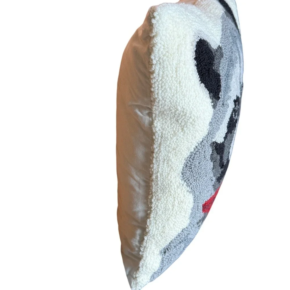 Raccoon Hooked Throw Pillow 18x18 Polyfill C&F Winter CAbin Lodge‎ Farmhouse